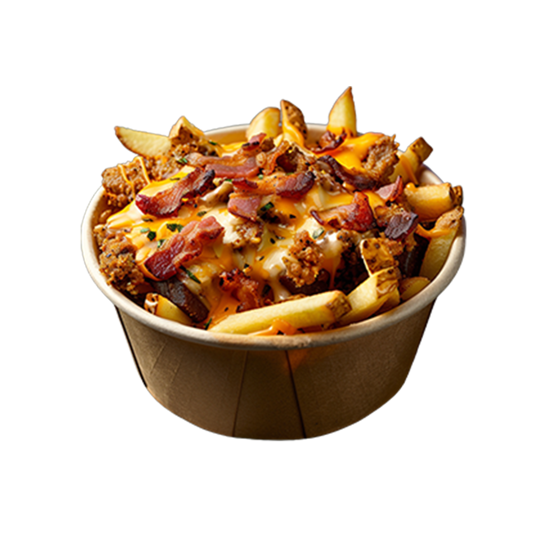 Bowl Frites Maison Cheddar, Bacon